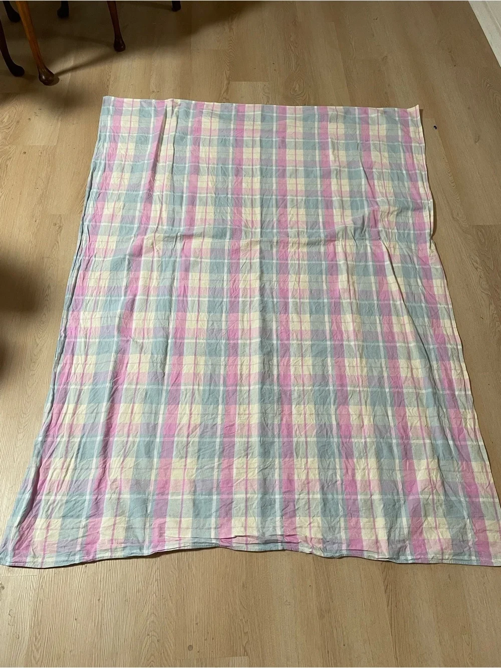 Vintage Plaid Tablecloth